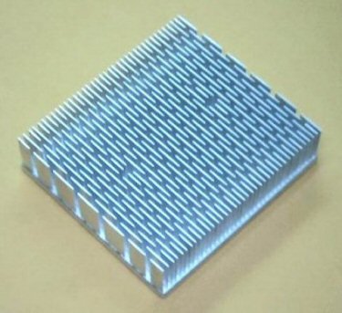 Picture of heat sink with 0.5mm fin thickness