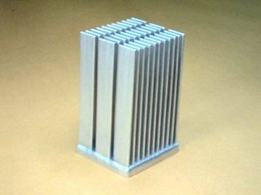 Picture of high aspect ratio heat sinks