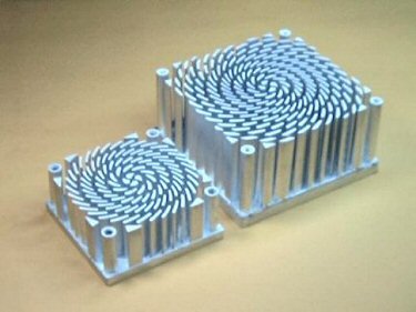 Picture of spiral heat sinks