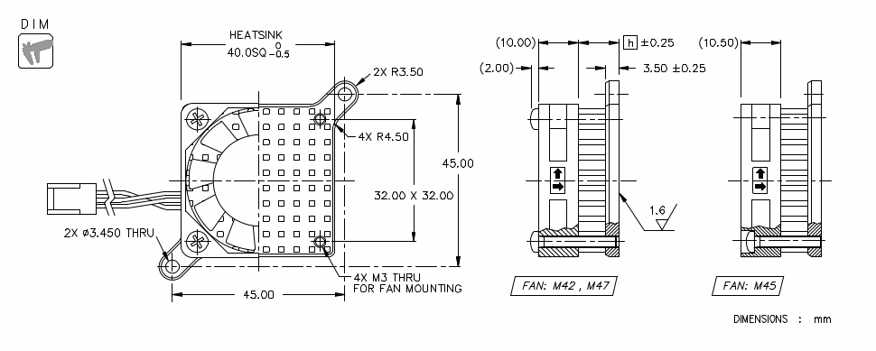 Dimension and Thermal Data