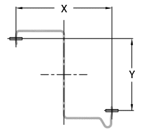 Anchor pitch dimensions