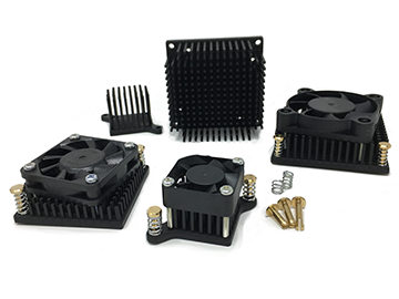 Pushpin Attached Active Heat Sinks