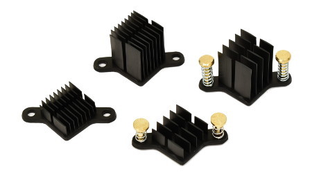 19x19 size heatsinks with attachment tabs