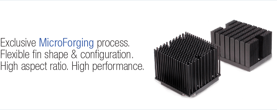 Slide1 Heat Sinks by MicroForging technology